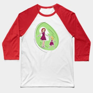 Mom dancing with daughter Baseball T-Shirt